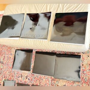 6 Bloomingdale's Glossy Black Gift Box Collection | 14x14x7 | Like New